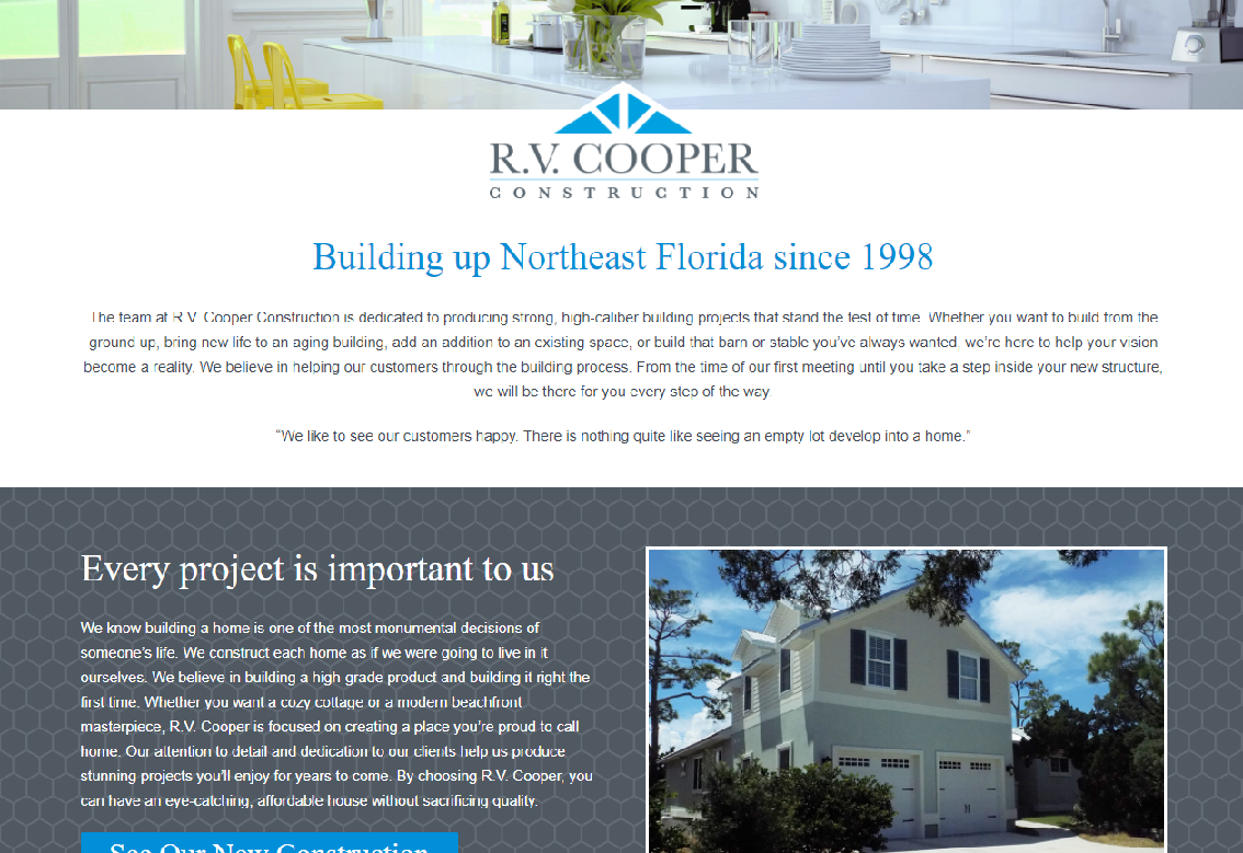 R.V. Cooper Construction Site Design