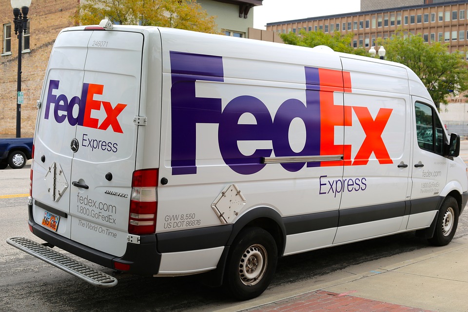 A photo of advertising by vehicle wraps