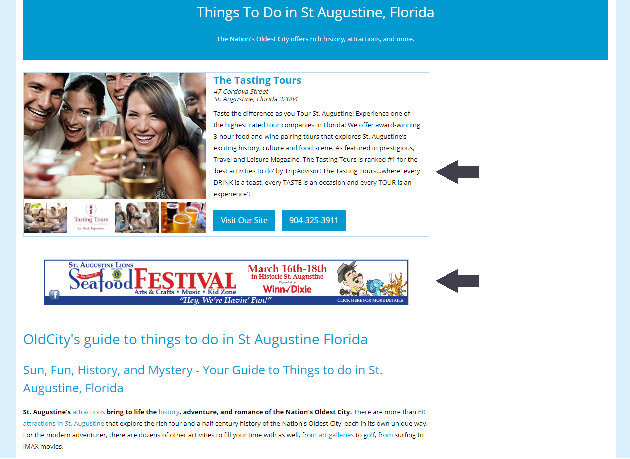 A photo of advertising ideas on OldCity.com