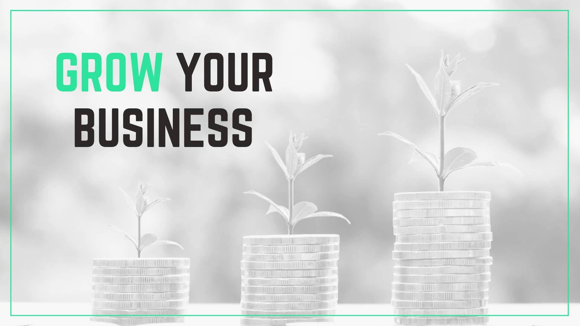 Image contains plants growing out of stacks of quarters and text.