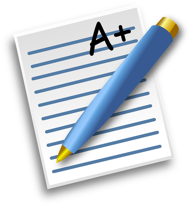 Image contains a piece of paper and pencil with an A+ written on it.